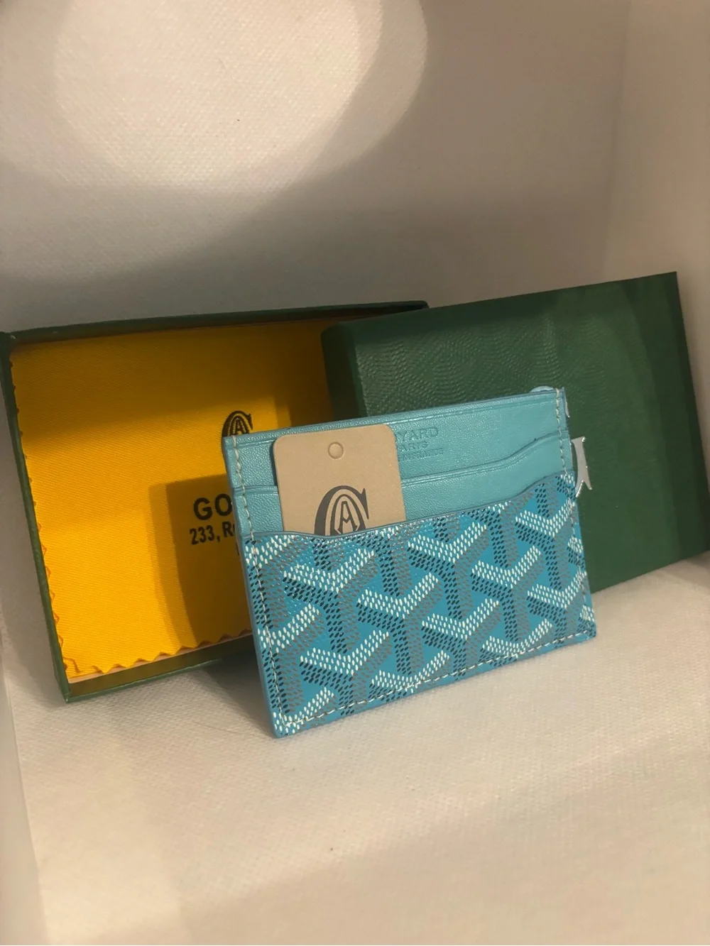 Patterned Cardholder - Light Blue